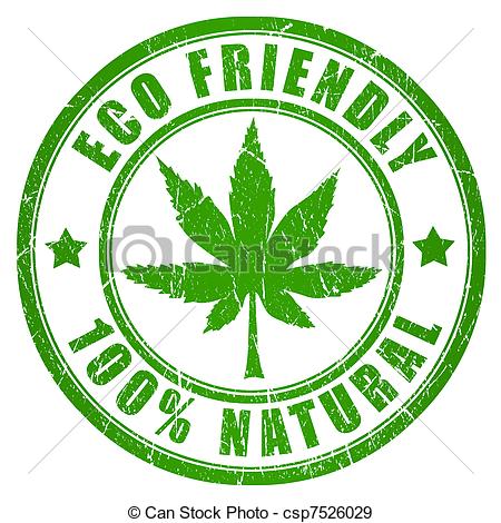 cannabis eco friendly stamp drawings csp7526029
