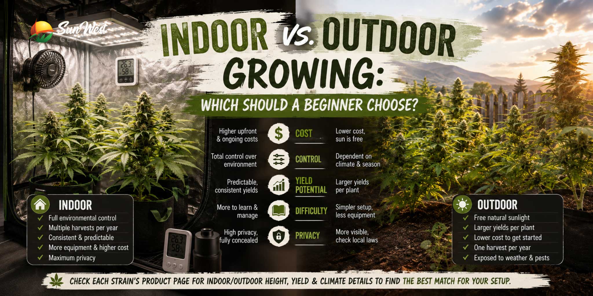 indoor vs outdoor cannabis growing